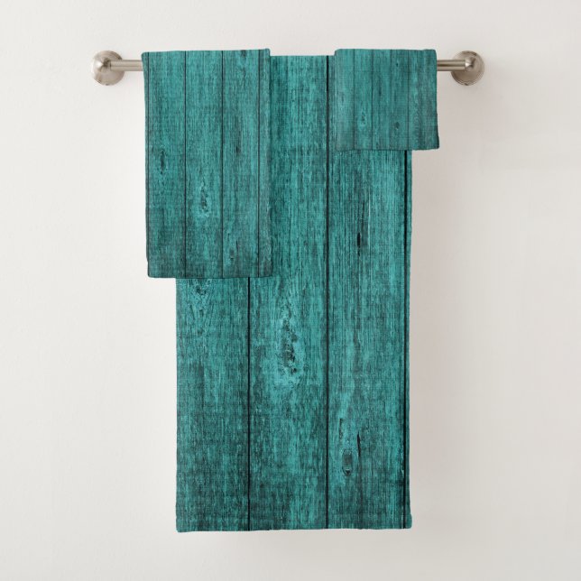 unique, beautiful, colourful, painted pattern a gr bath towel set (Insitu)