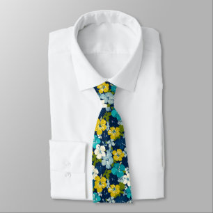 Unique Best Man Tropical Floral Tie