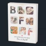 Unique BFF Gifts Best Friends Forever Besties Wooden Box Sign<br><div class="desc">Unique BFF Gifts Best Friends Forever Besties</div>