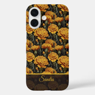 Unique Birthday Gift Carnation Flower Name iPhone 16 Case