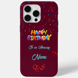 Unique Birthday iPhone 15 Pro Max Case