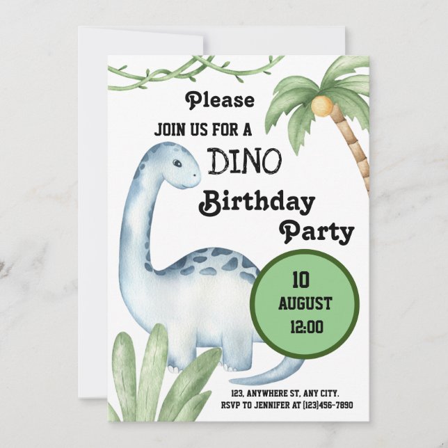 Unique Birthday Party Invitation (Front)