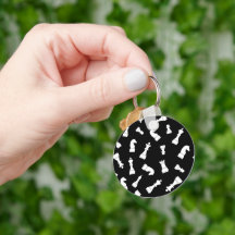 Unique Black and White Chess Piece Pattern