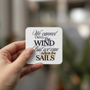 Unique Black and White Graphic Vintage Square Sticker