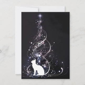 Unique Black Cat Christmas Cards