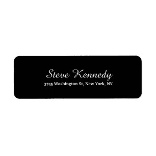 Unique Black Classical Script Creative Plain