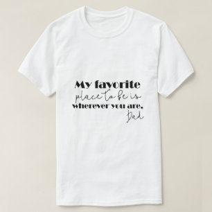 Unique black Design for white Lovers T-Shirt