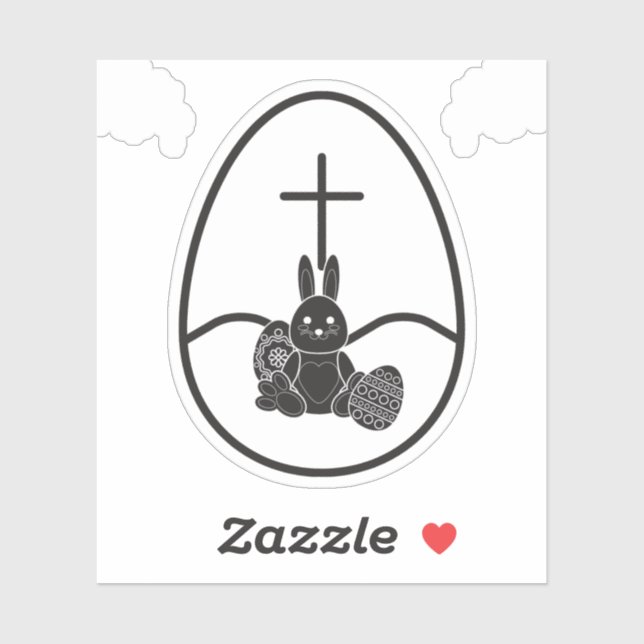 Unique Black Rabbit In Egg (Sheet)