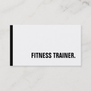 Unique Black White Fitness Trainer Special Sole Business Card