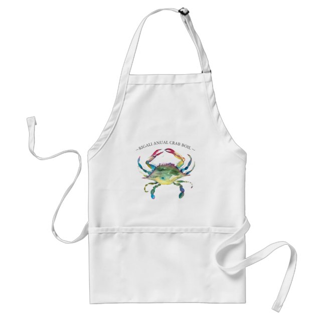 Unique Blue Crab Boil Standard Apron (Front)