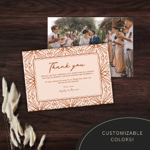 Unique Bohemian Wedding Thank You Cards