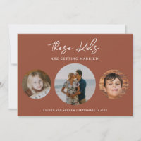 Unique Boho Terracotta Kids Photo Wedding