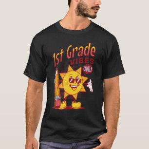 Unique Boys 1st Grade Vibes Only Back To School Ki T-Shirt