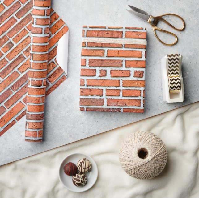 Unique Brick Wall Wrapping Paper (Crafts)