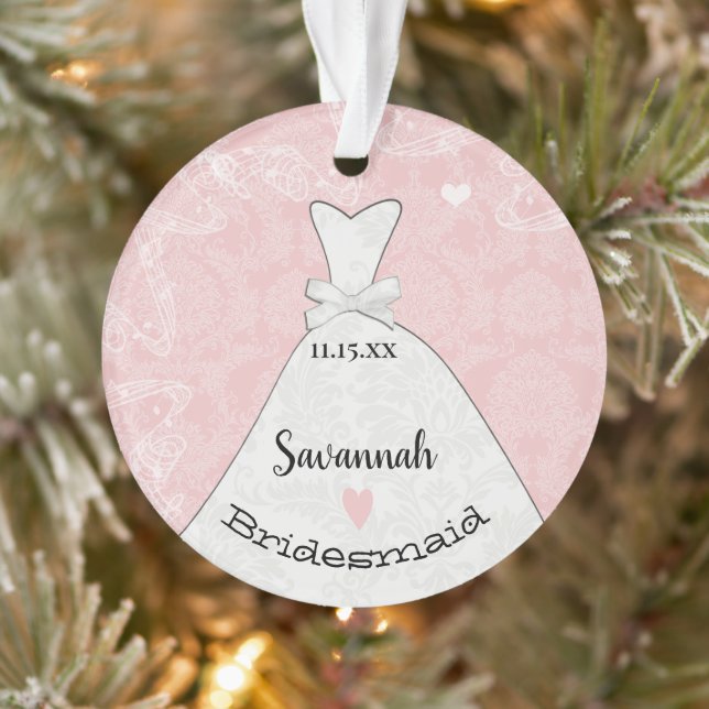 Unique Bridesmaid Maid Of Honour or Flower Girl  O Ornament (Tree)