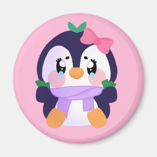 Unique Broke Cute Penguin Magnet