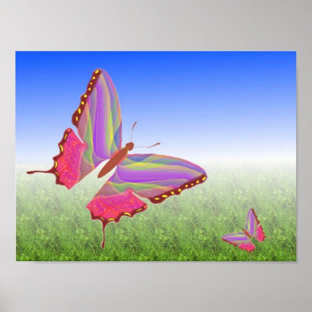 Unique Butterfly Canvas Print (Front)