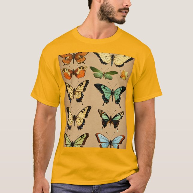 "Unique Butterfly Design T-Shirts | Beautiful & Cr (Front)