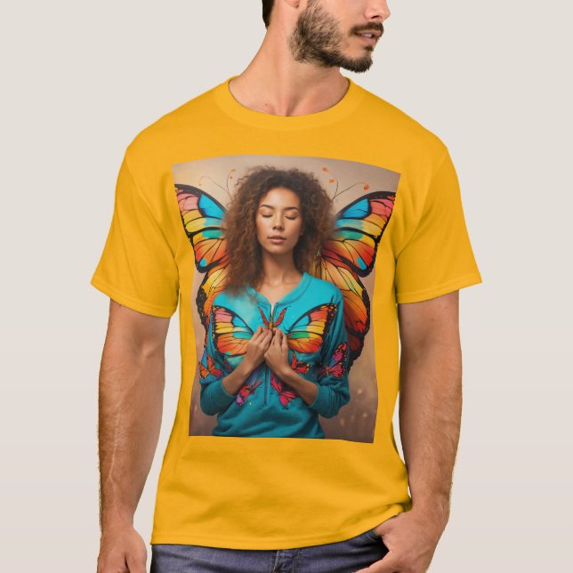 Unique Butterfly Design T-Shirts | Beautiful & Cre (Front)