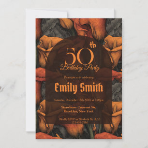 Unique Call Lilies Accent First Birthday Gift Invitation