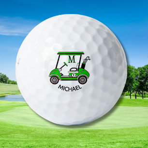 Unique Cart Custom Monogram Name  Golf Balls