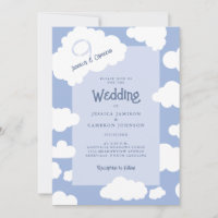 Unique Casual Fun Cloud Nine 9 Cute Modern Wedding