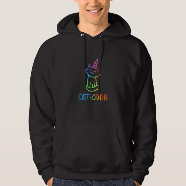 Unique Cat - Caticorn Hoodie (Front)