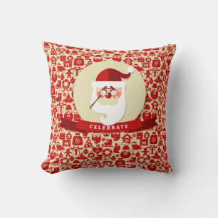 Unique Celebrate Christmas with Santa Cushion