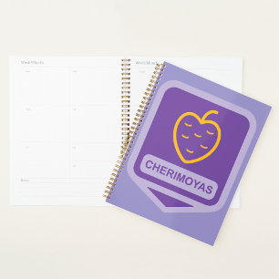 Unique Cherimoya Fruit Graphic Customisable  Planner