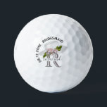 Unique Chic Floral Blush Pink Personalised   Golf Balls<br><div class="desc">This golf ball is designed as a gift for your bridesmaids. Features a unique feminine design -- there is even a unique layering of the monogram -- look closely and you will see three colours, which gives it the feeling of depth. Personalised additionally with her first name and the date...</div>