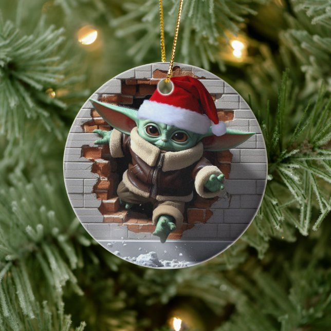 Unique Christmas Elf Ceramic Tree Decoration (Tree)