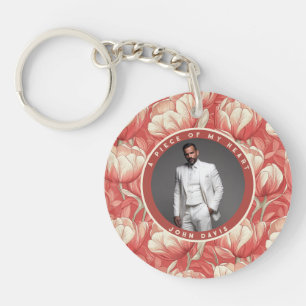 Unique Christmas Gifts For Husband Photo Tulip Key Ring