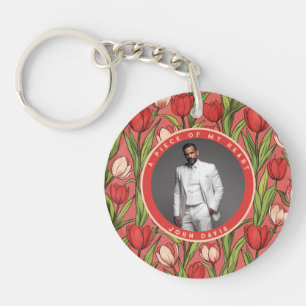 Unique Christmas Gifts For Women Floral Tulip Key Ring