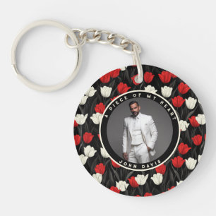 Unique Christmas Gifts Photo Tulip Key Ring