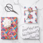 Unique Christmas Gifts Watercolor Poinsettia Wrapping Paper Sheet<br><div class="desc">This Christmas wrapping paper features a trendy pattern of colourful watercolor poinsettia and script typography with the words "Merry Christmas". A cute yet rustic for festive holiday gift wrapping and unique Christmas gifts.

Original watercolor art and design by Victoria Grigaliunas of Do Tell A Belle.</div>