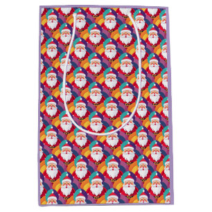 Unique Christmas Pattern Place on Medium Gift Bag