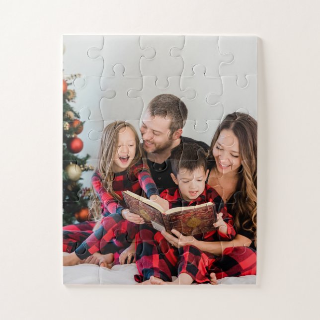 Unique christmas personalise photo jigsaw puzzle (Vertical)