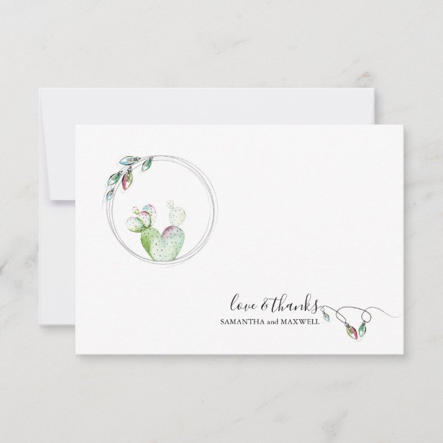 Unique Christmas Thank You Card (Front)