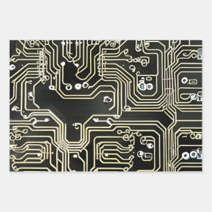 Unique Circuitry Wrapping Paper