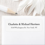 Unique Classical Bold Text Elegant Family Name<br><div class="desc">Modern,  elegant return address label designs. This template can be customised to meet all expectations.</div>