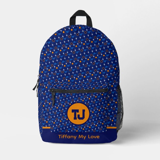 Unique Coach Name Teacher Backpack (Front)