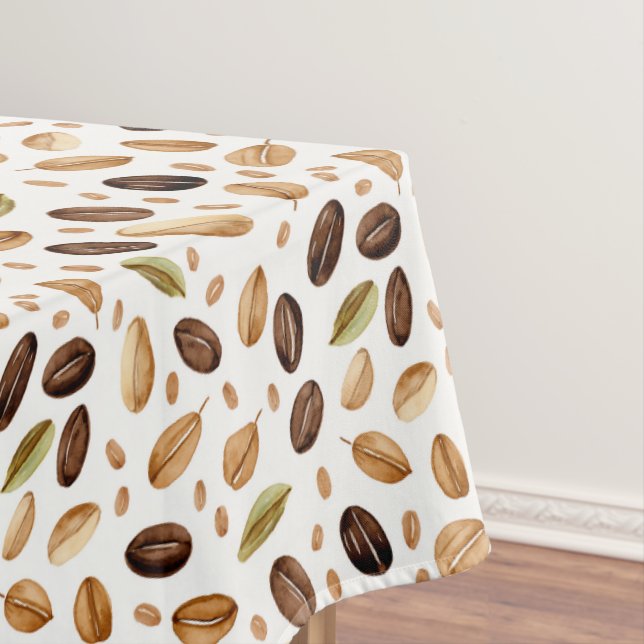 Unique Coffee Bean Pattern Tablecloth (In Situ)
