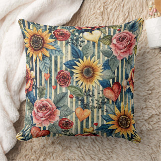 Unique colorful design in vibrant colors cushion