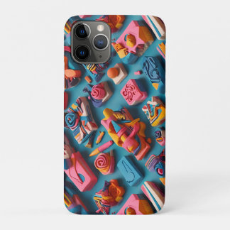 Unique & Colorful Shaped Erasers Pattern Design Case-Mate iPhone Case