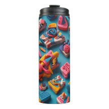 Unique & Colorful Shaped Erasers Pattern Design