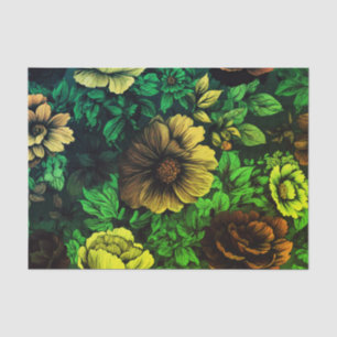 Unique Colors Vintage Floral Print Tissue Paper