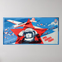 Unique, Colourful 1960s-era Soviet Cosmonaut Poste