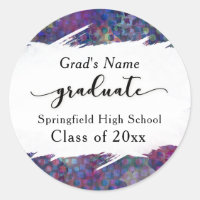 Unique Colourful Abstract Brushstroke Graduation
