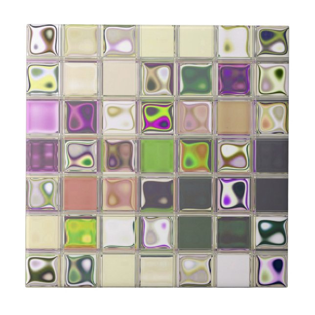 Unique Colourful Ceramic Tile (Front)