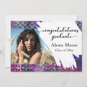 Unique Colourful Cool Graduation Announcement